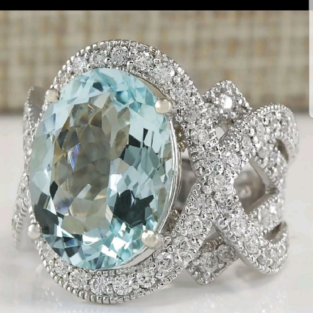925 sterling silver aquarium ring - Picture 3 of 7